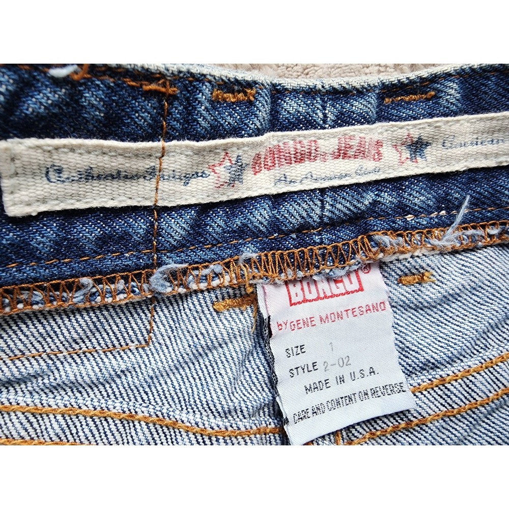 Vintage 90s Bongo High Waisted Mom Jeans Medium Wash Blue Womens Size 1 USA Made - Picture 9 of 12